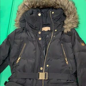 Black buckle MK jacket